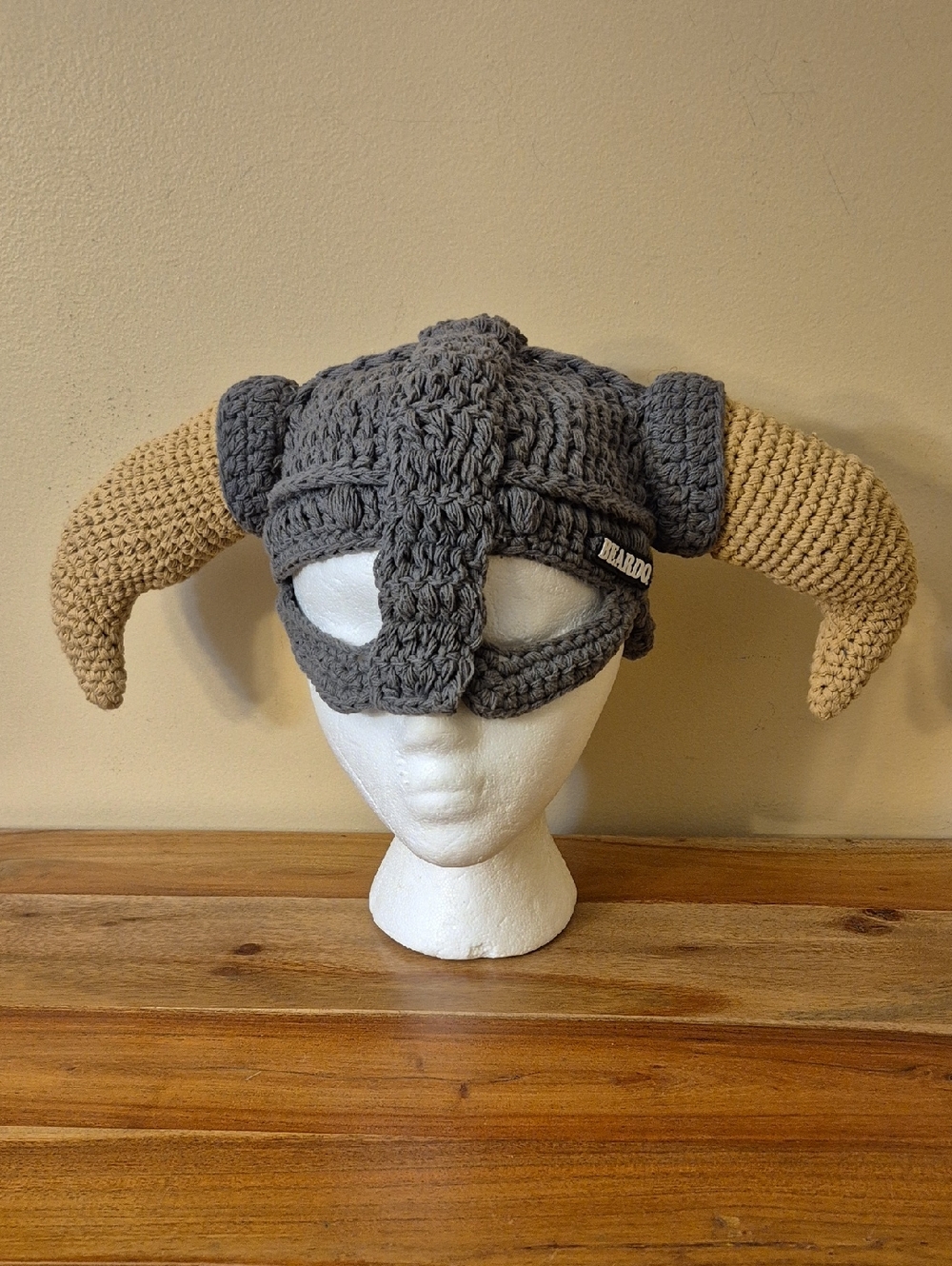 Child's Beardo Crocheted Viking Helmet Hat